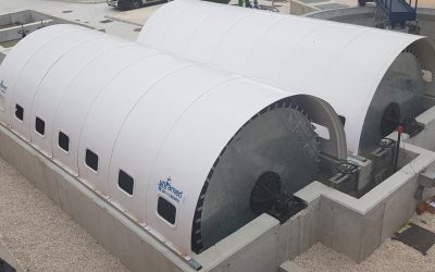 Principal 9 UNFAMED FABRICANTES AGUA realiza la puesta en marcha de los biodiscos de la EDAR de Villanueva de Tapia, Málaga