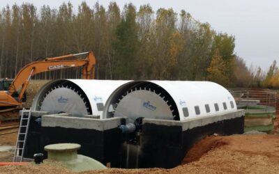 Principal 11 UNFAMED FABRICANTES AGUA fabrica e instala los dos biodiscos de la EDAR de Laguna de Negrillos, León.