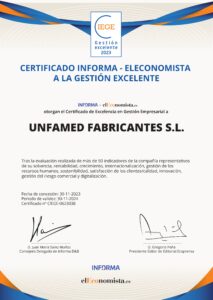 Certificado CIEGE 0623038 UNFAMED FABRICANTES S.L. page 0001 3